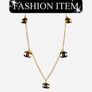 A-1FN-3: NECKLACE: Golden Monogram Necklace, NWOT